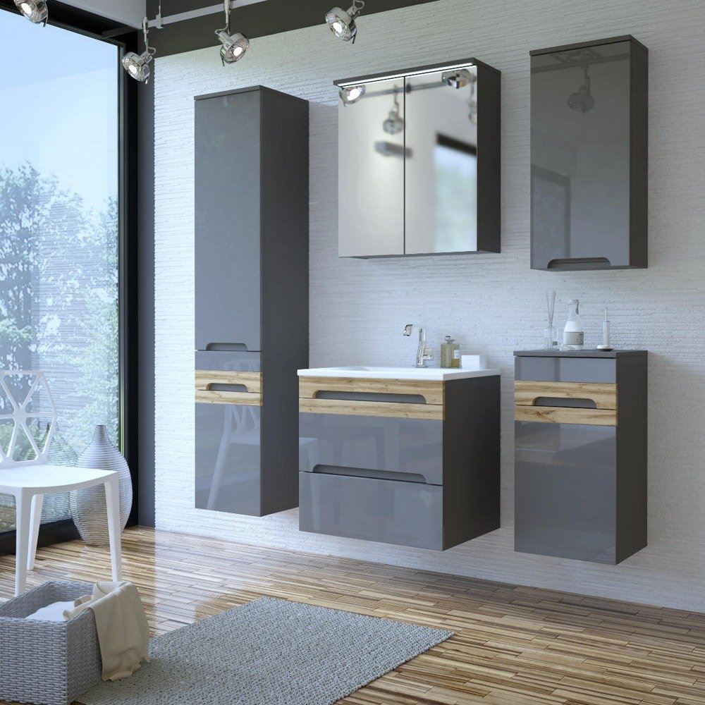 commad - Galaxy 822 FSC Grafit kúpeľňová skrinka